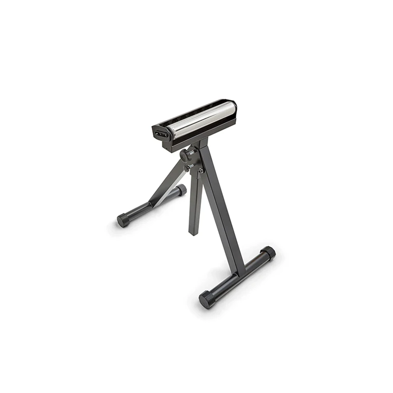 Adjustable ball bearing roller support with leveling feet