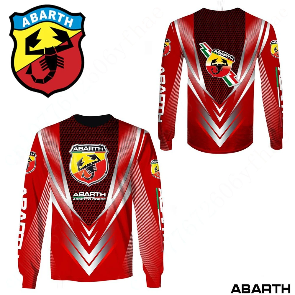 Abarth Casual T-shirts Anime T Shirt For Men Women Unisex Clothing Quick Drying Sweatshirt Top Harajuku O Neck Long Sleeve
