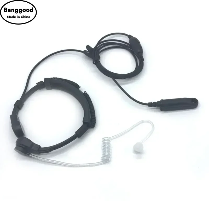 

Extensible Covert Air Acoustic Tube Throat Vibration Mic Headset Earphone for BaoFeng UV-XR A-58 UV9R Plus GT-3WP UV-5S Radio