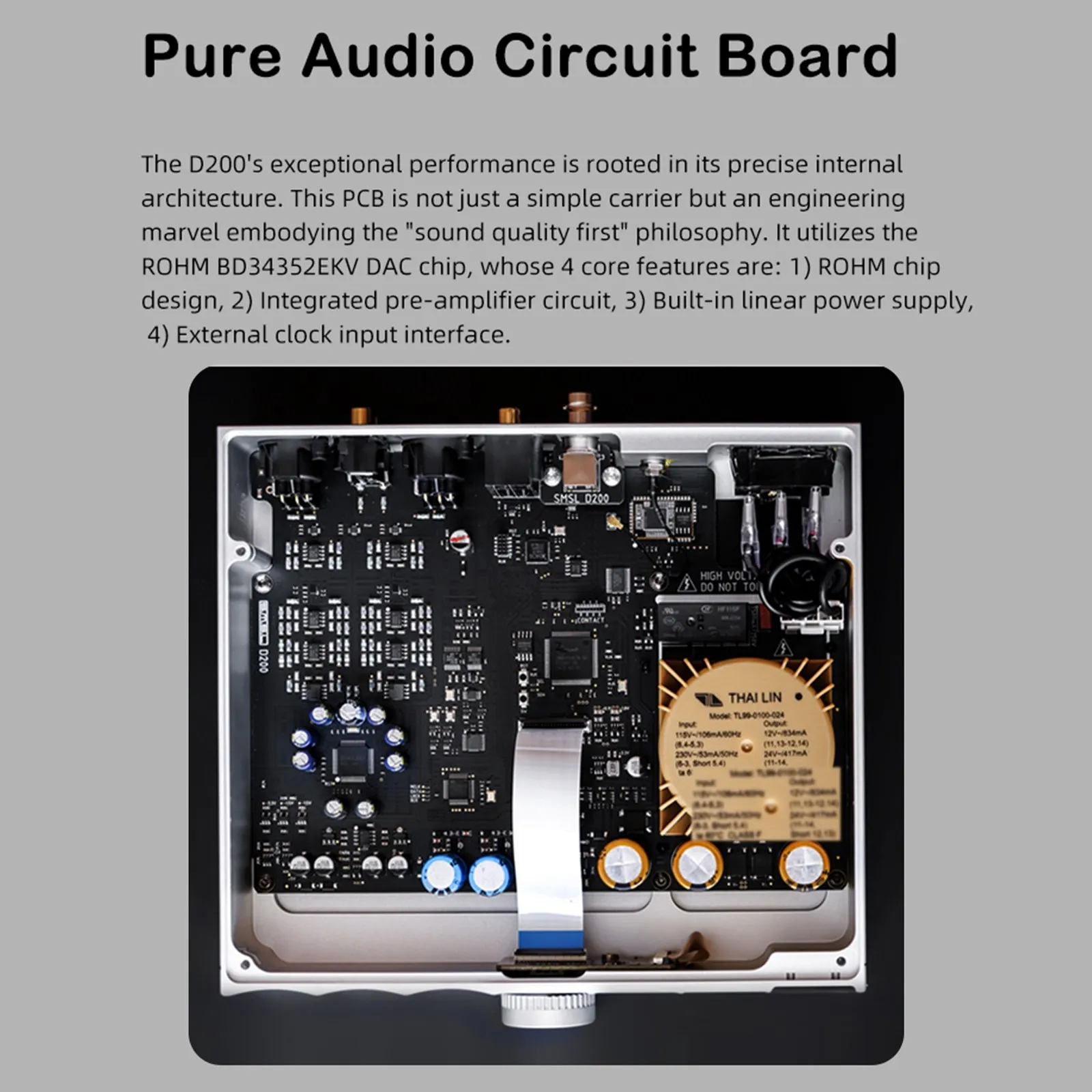 SMSL D200 مرحبا فاي وحدة فك ترميز الصوت ROHM BD34352EKV رقاقة Bluetooth5.1 MQA دعم CK-03 ساعة كلمات عرض البصرية محوري USB DAC