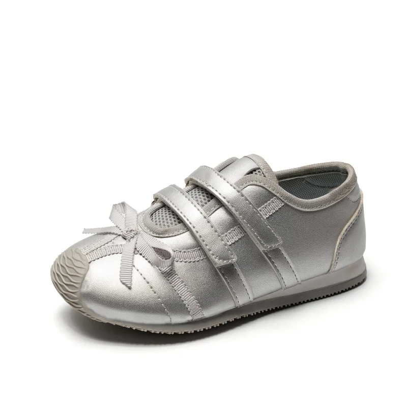 Neue, niedliche Mary-Jane-Schuhe für kleine Mädchen, mit Satinschleife und doppeltem Riemen, leicht, atmungsaktiv, Prinzessinnenschuhe für Partys und den täglichen Gebrauch. – Detail 8