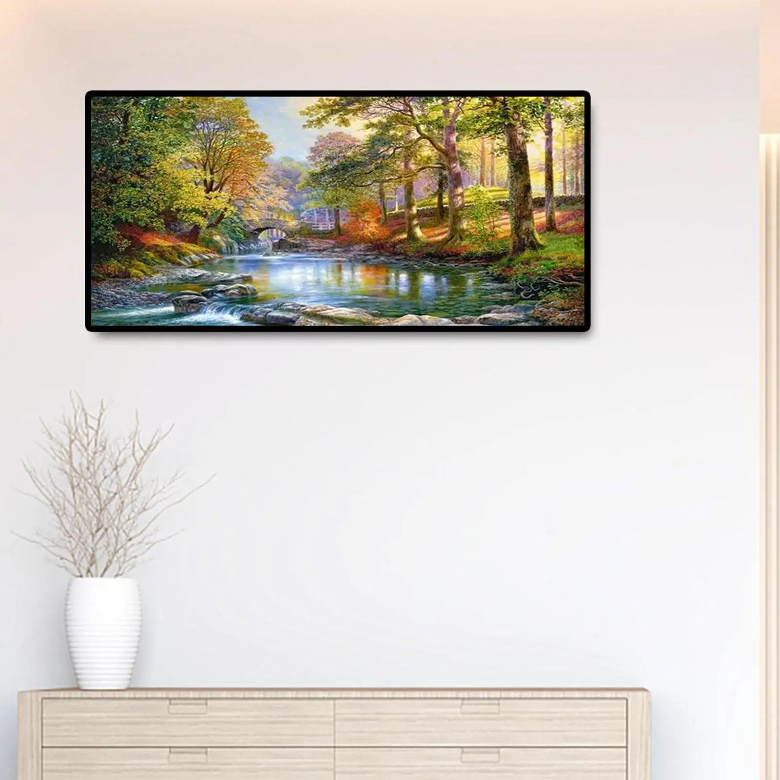 

5D Full Round Diamond Painting Embroidery Mountain Scenery DIY Home Decoration
