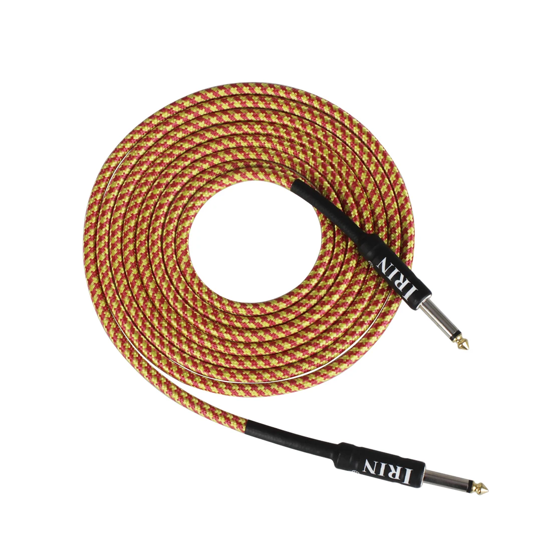 

IRIN Guitar 3M Audio Cable Colorful Nickel Plug Audio Cable for Electric Guitar Electric Bass Amplifiers Guitar Parts Accessory