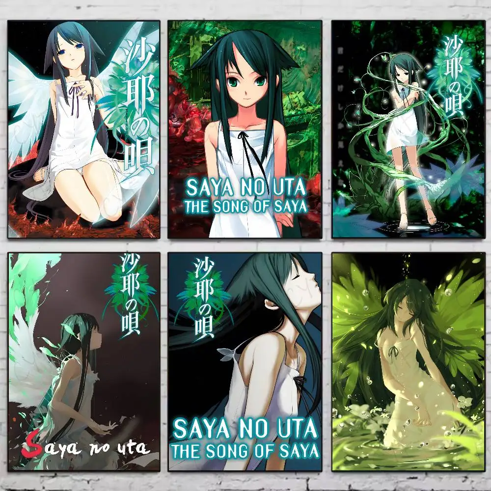 Horror Novel Saya No Uta The Song Of Saya Poster High Quality Dorm Living Room Aesthetic Wall Decoration Painting Stickers Gift