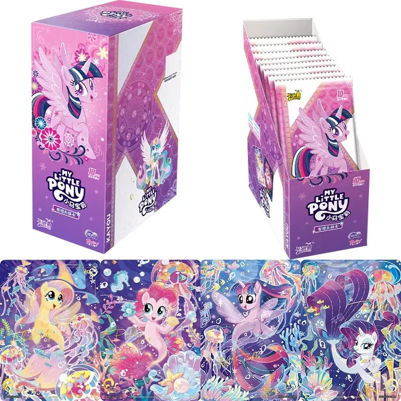 Kayou Officiel My Little Pony Mermaid Underwater Theme Collectible Trading Cards Booster Box - Twilight Sparkle Pinkie Pie Flutt