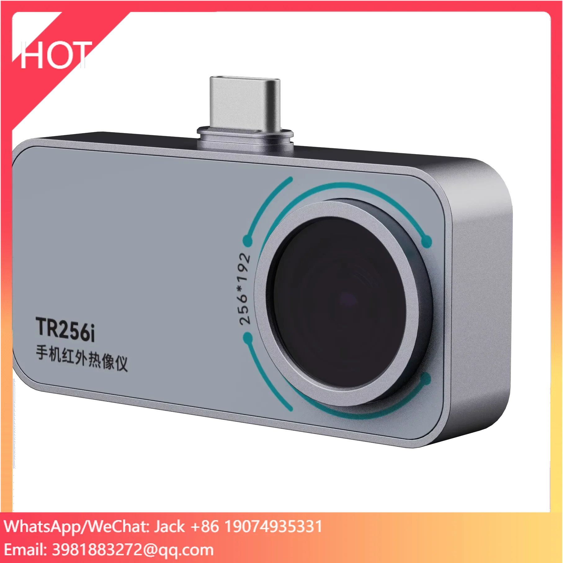

TR256I Mini HDdetection Thermal Camera With 6 Color Palettes Versatile Thermal Camera Connected With Mobile Phone TYPE-C