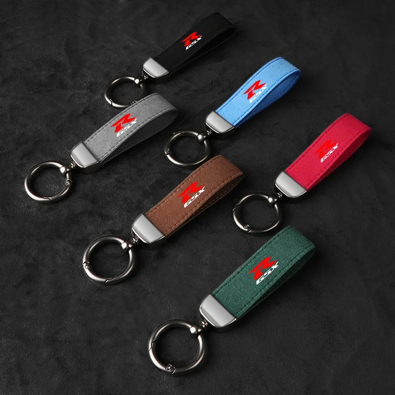 Llavero de cuero vintage con hebilla de gamuza para coche, regalo para Suzuki GSXR 400 GSX-R400 gk73a gsxr gsx-r 400 73A, pegatinas y calcomanías