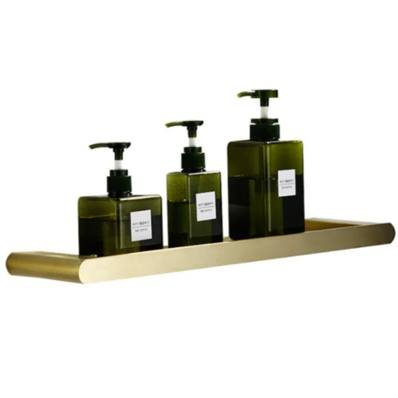 Bathroom Shelf Rack 40cm, 304 Stainless Steel Wall Mounted Storage Bar, Brushed Gold / Black / Nickel Finish Rustproof Organizer