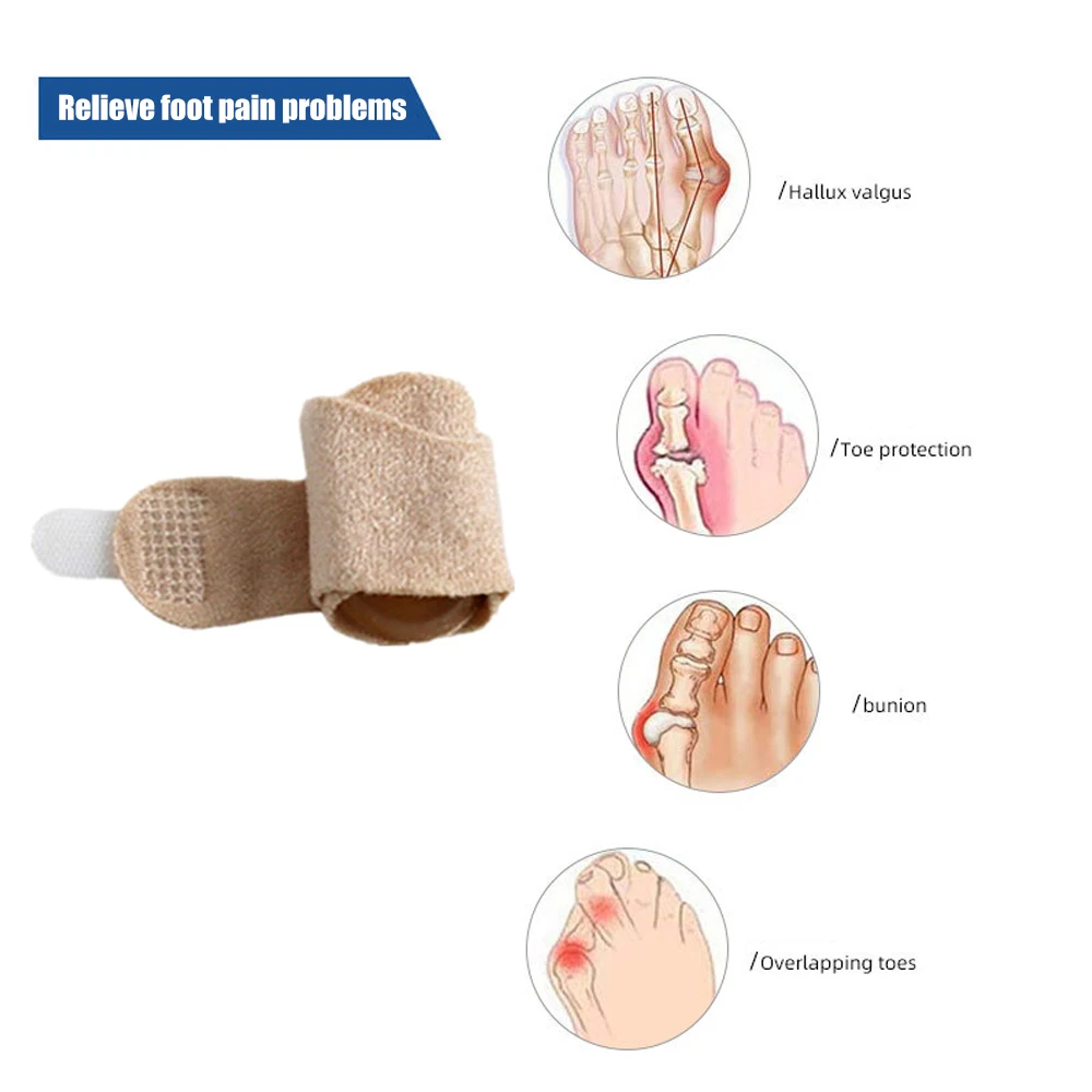 1Pcs Thumb Valgus Toe Correction Belt,Splint Tension Correction Sleeve Toe Separators Foot Care Tool,Anti Toe Overlap Toes