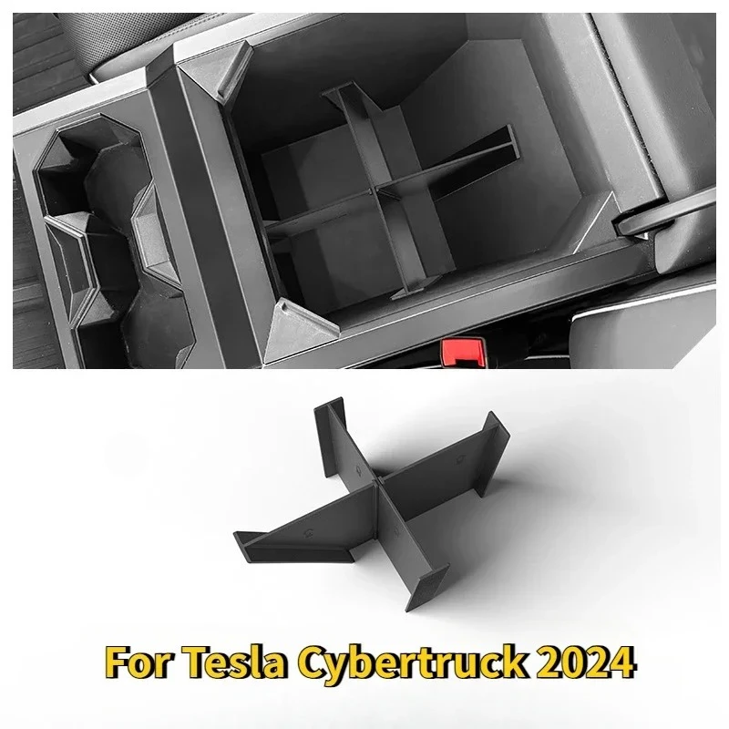 

Перегородка для подлокотника Tesla Cybertruck 2024, органайзер для перчаточного ящика, аксессуары для интерьера автомобиля