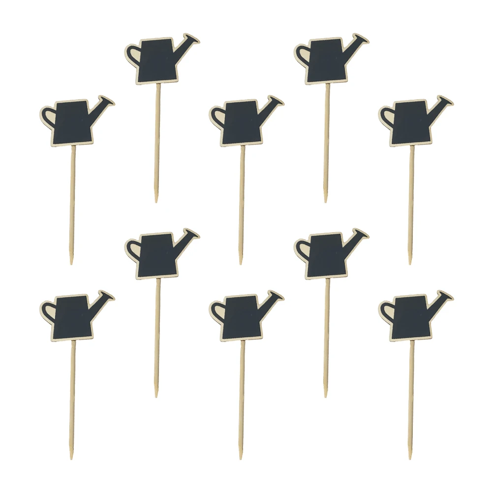 

10 Pcs Small Blackboard Picks Wood Topper Chalkboard Plants Decorative Nursery Garden Plant Signs Reusable Safe Craftsmanship