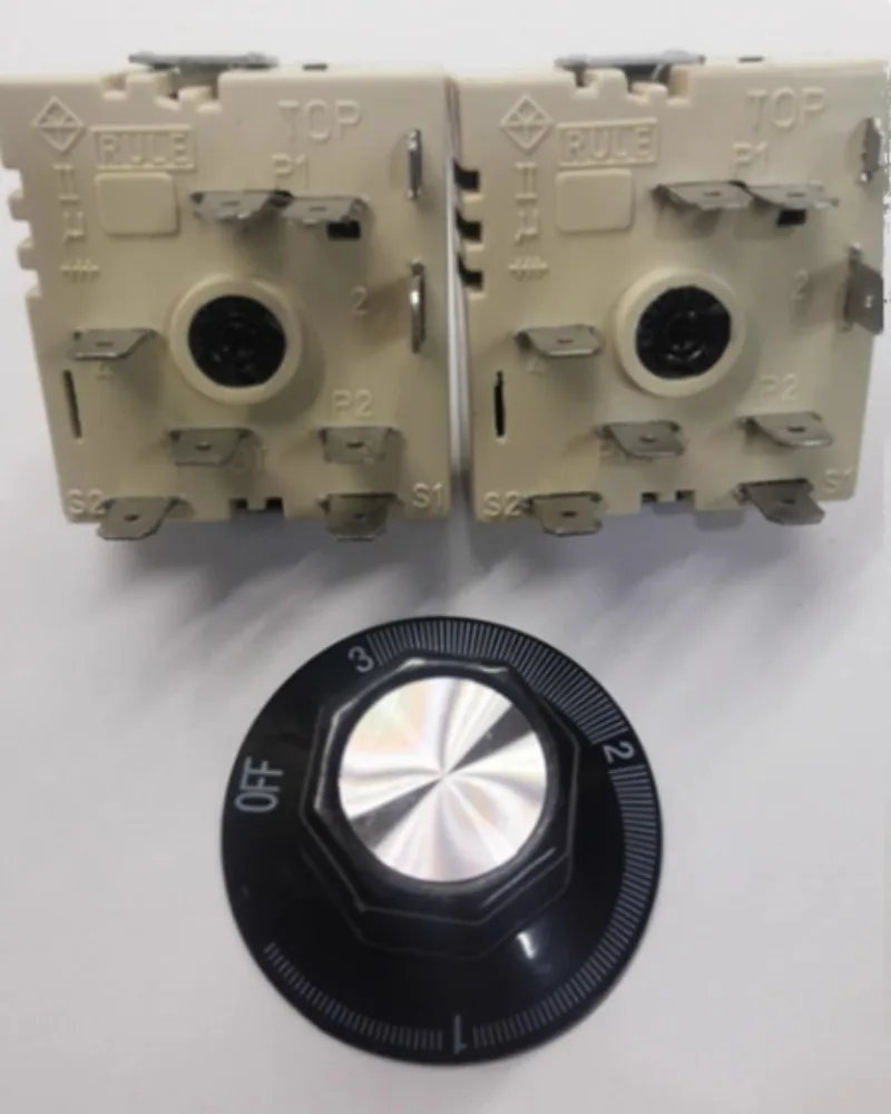 50 57011 010 قاعدة منظم طاقة واحد موقد/مفتاح تحكم في سطح الموقد نطاق كهربائي مفتاح لا نهائي متوافق 50.57021.010 5