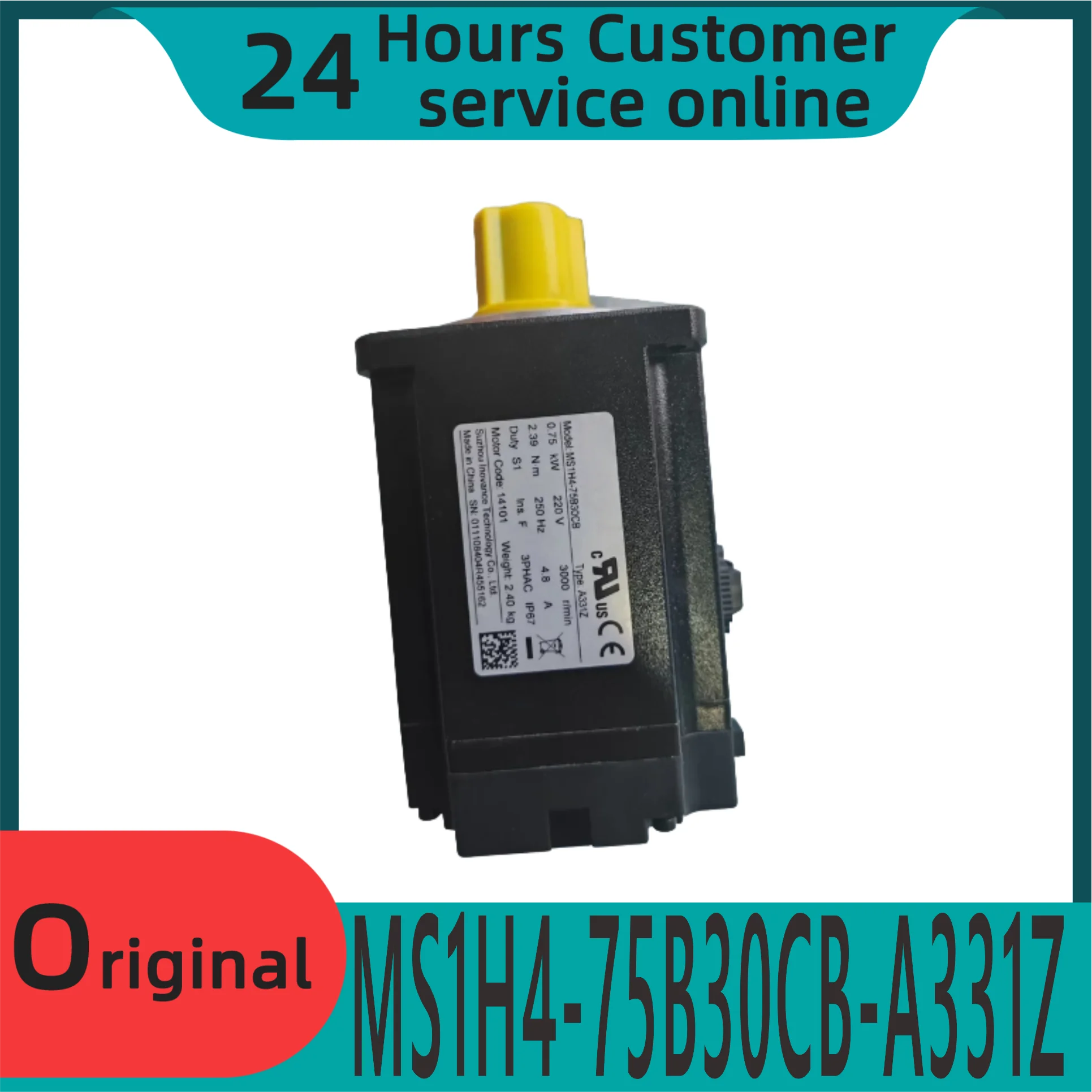 

Новый оригинальный серводвигатель средней инерции Ms1h4-75b30cb-a331z 750 Вт