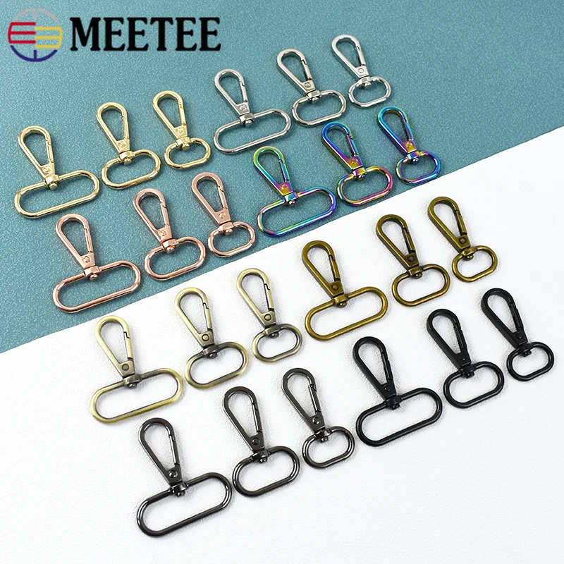 5/10Pcs 16/20/25/32/38/50mm Metal Buckles for Bag Strap Dog Collar Swivel Clasp Webbing Belt Snap Hooks DIY Crafts Accessories