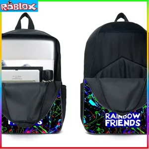 ROBLOX Rainbow Friends Mochila, Jardim de Infância Mochila Infantil Dos Desenhos Animados, Mochila Anime Brinquedos, Presentes, 2 Dimensões 10 principais vendas acessorio roblox - №3