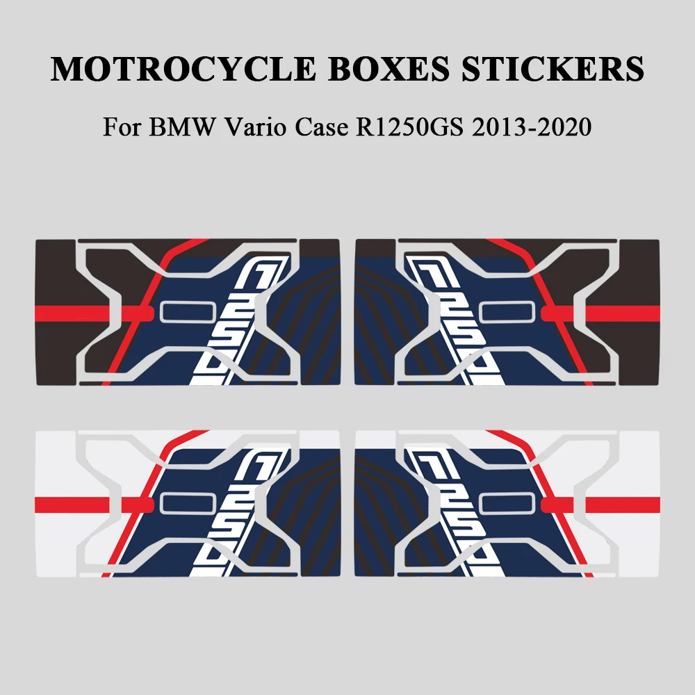 Waterproof Side Boxes Stickers Motorcycle Decals Accessories For BMW Vario Case R1250GS R 1250 GS R1250 1250GS 2019-2023 2024