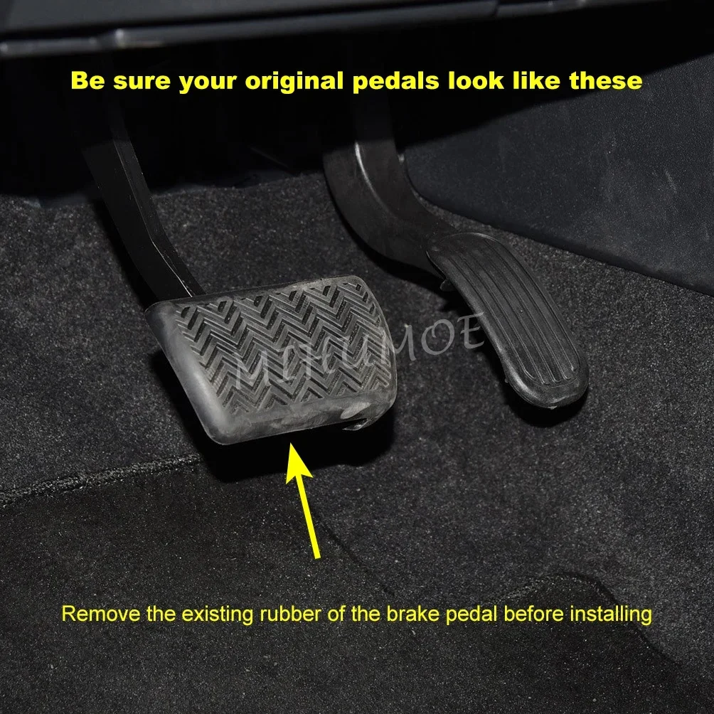 Non-Slip Steel Gas Brake Pedal Pad Cover Kit For 2017-2024 Suzuki Swace Toyota C-HR Corolla Cross