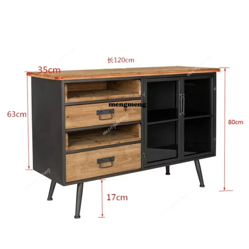 

American Vintage living room cabinet modern fashion luxury high-end Wood drawer cabinet elegant cassettiera legno furniture