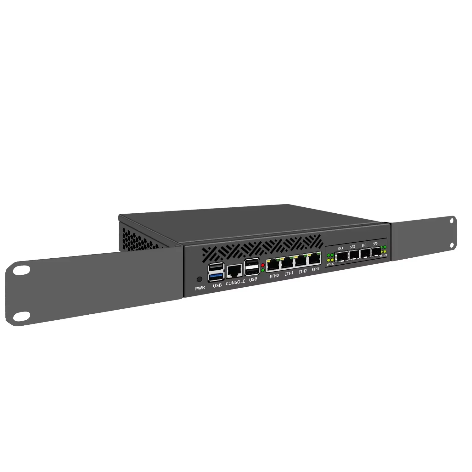 Partaker 1U Rack Mini PC Intel i3-N305 DDR5 2x10G SFP + 4x i226-V 2.5G M.2 NVMe AES-NI Network Router Server Firewall Appliance