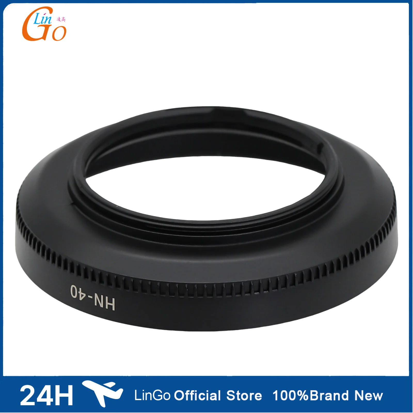 LinGo HN-40 Screw-in Lens Hood for Nikon Z DX 16-50mm f/3.5-6.3 VR Plastic Third-party Replacement,Camera Lens Hoods