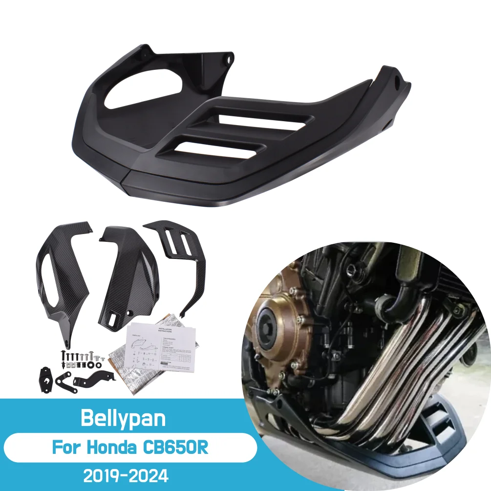 

Для Honda CB 650R 2019-2024 2023 CB650 R CB650R поддон для живота нижнее шасси двигателя спойлер обтекатель аксессуары для мотоциклов