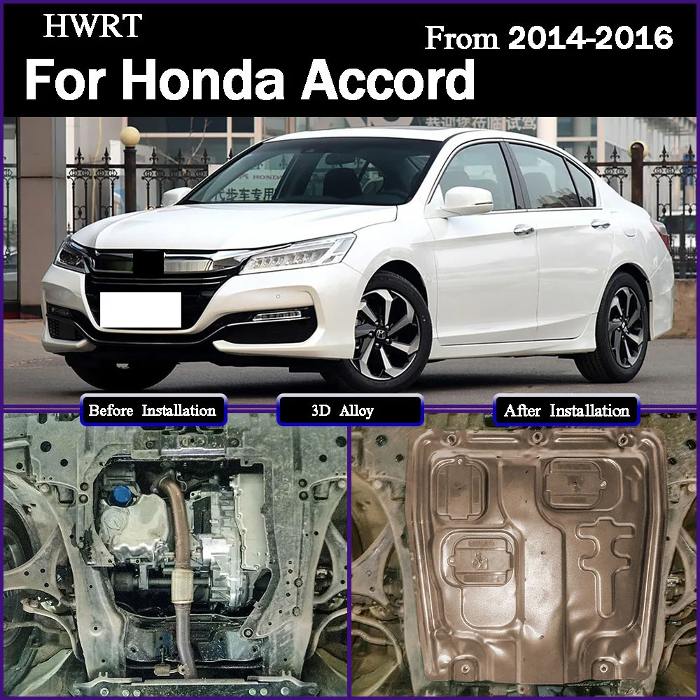 

Under Engine Splash Shield Mud Guard Board Mudguard Black Fender Cover Plate Protect For Honda ‌Accord 2014 - 2016 2.0L 2.4L