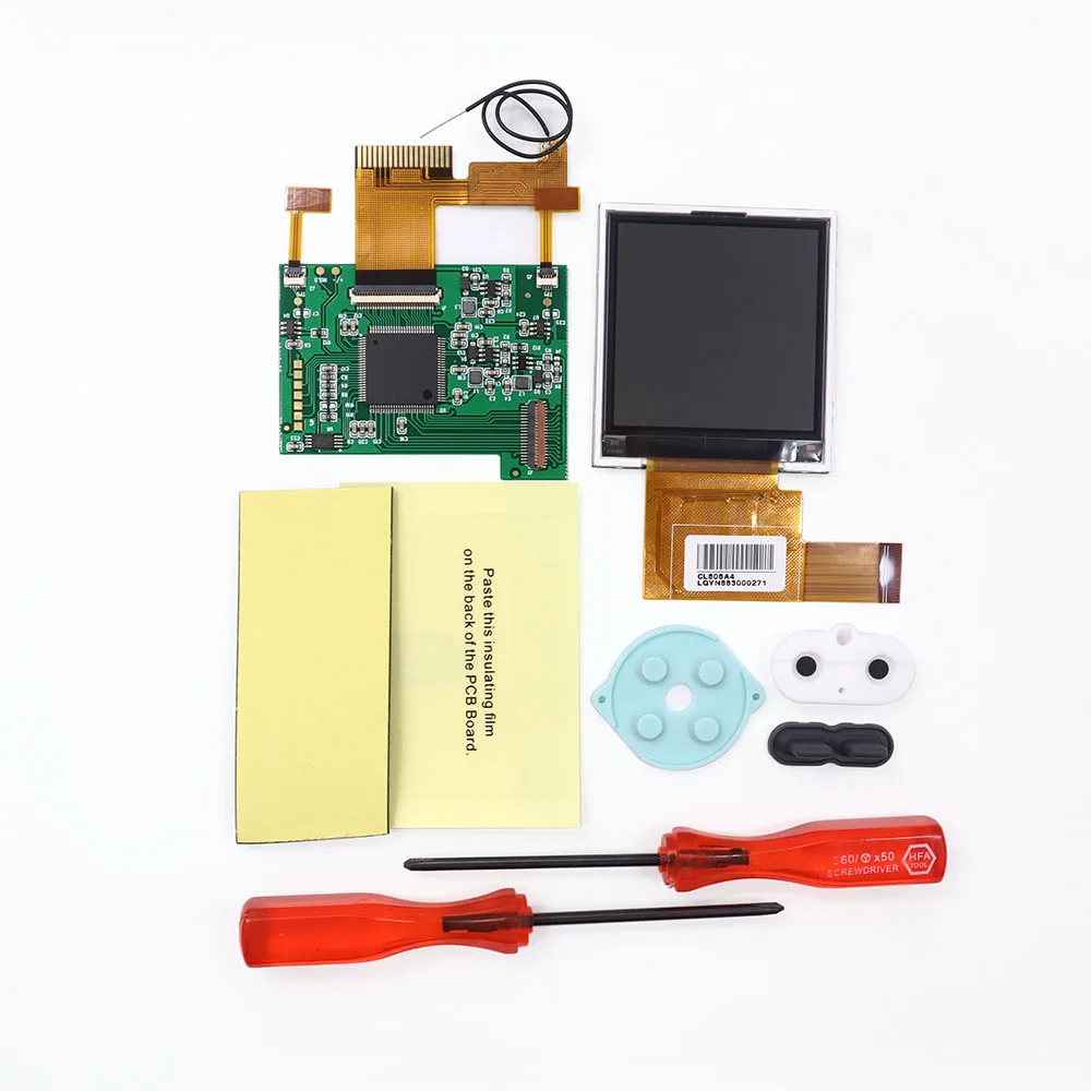 Kits de pantalla LCD para Gameboy, retroiluminación de pantalla de bolsillo con cable de cinta para consola Nintendo GBP, pantalla LCD para Gamepad