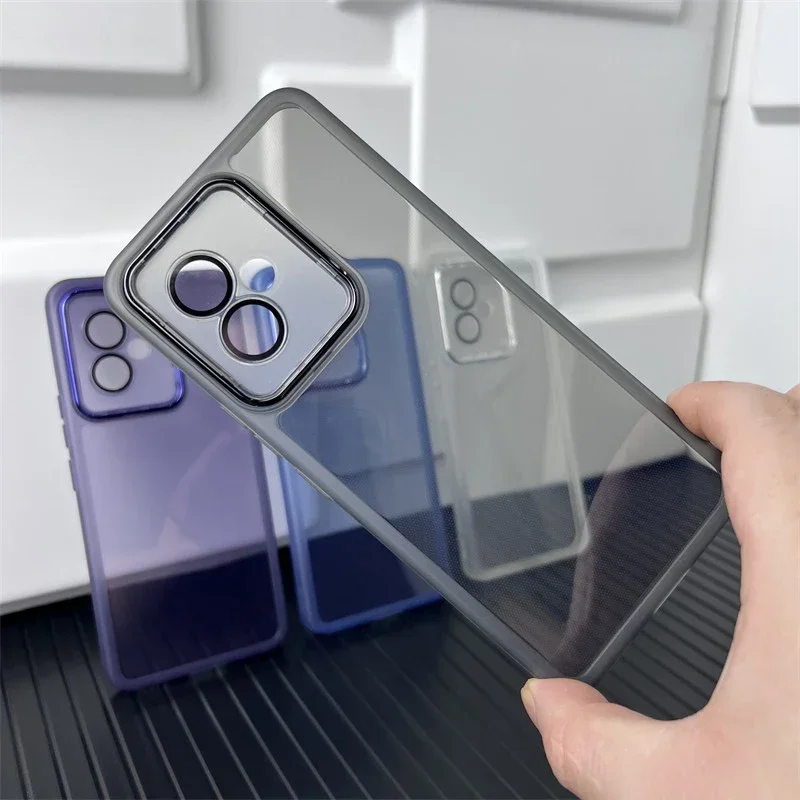 

Luxury Lens Film Case Cover for Honor 100 Pro Honor100 100Pro 5G Full Camera Protective 360 Clear Soft Silicone Phone Back Armor