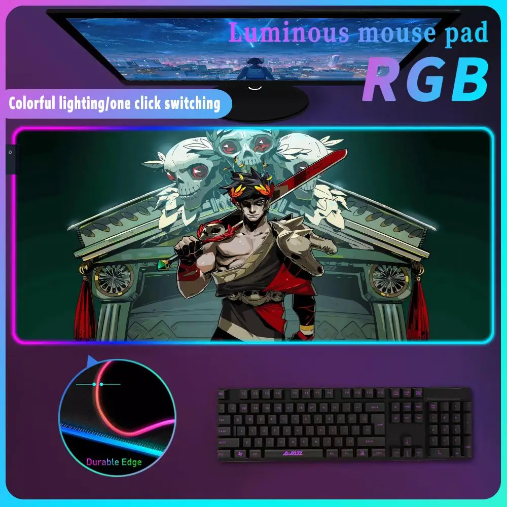 Hades II Mouse Pad Computer Mat Mouse Pad Anime Mousepad Gamer Table Office Carpet Large Rgb Desk Accessory Keyboard Deskpad