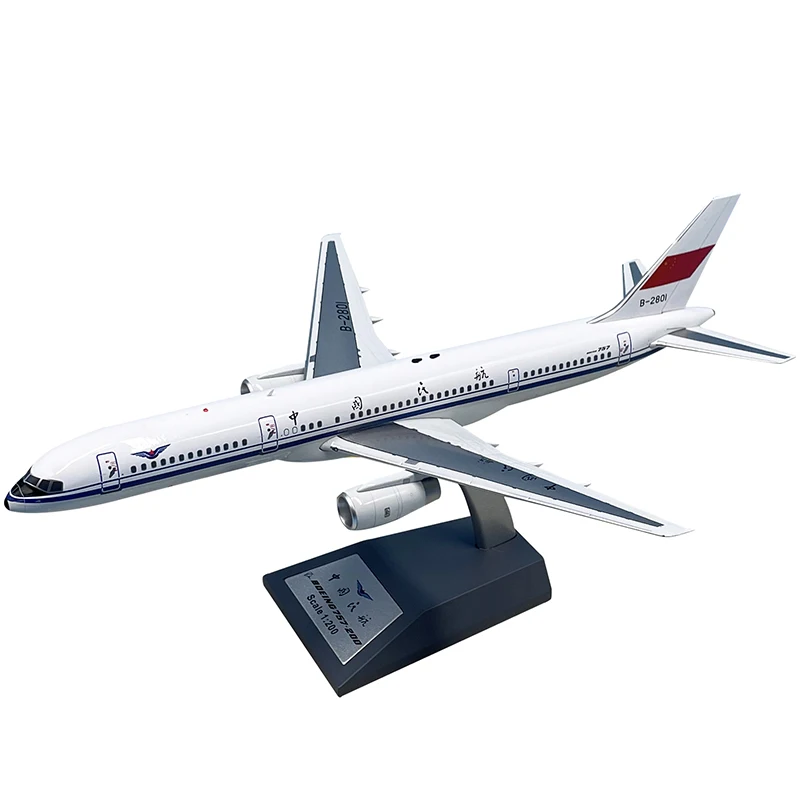 

1:200 Scale CAAC Civil Aviation B757-200 Passenger Aircraft B-2801 Alloy Die-cast Passenger Aircraft Model Toy Gift