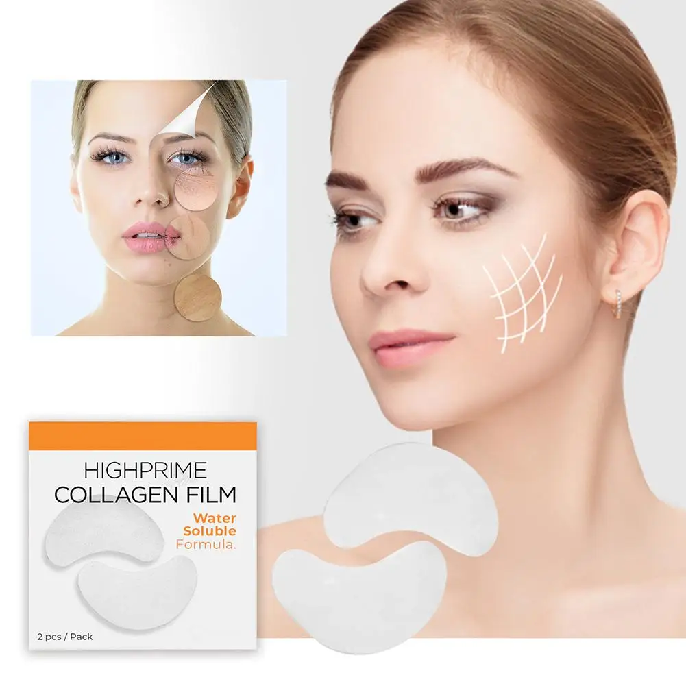 5Pairs Collagen Soluble Film Anti Aging Wrinkles Remove Dark Circles Nourish Mask Moisturizing Lift Firming Skin Care