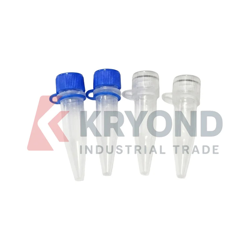 Generic 1.5mL Cryovial Connected Cap 10x46.5mm PP Lab Cold Storage Tube Cryogenic Vials with Washer Sample Storage Tube 500PCS