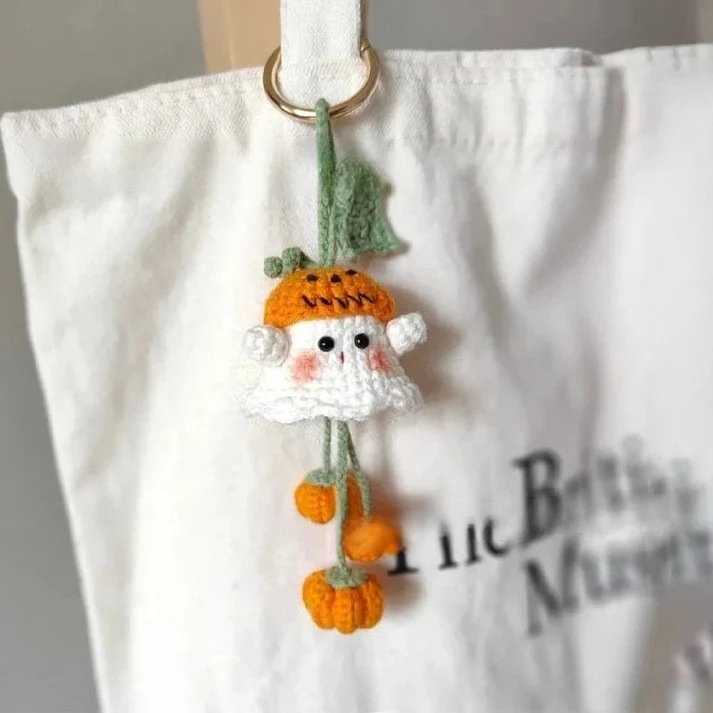 

Crochet Santa Claus Ornament 2025 Halloween Witch Ghost Ornaments Handmade Accessories for Car Hanging Party Supplies