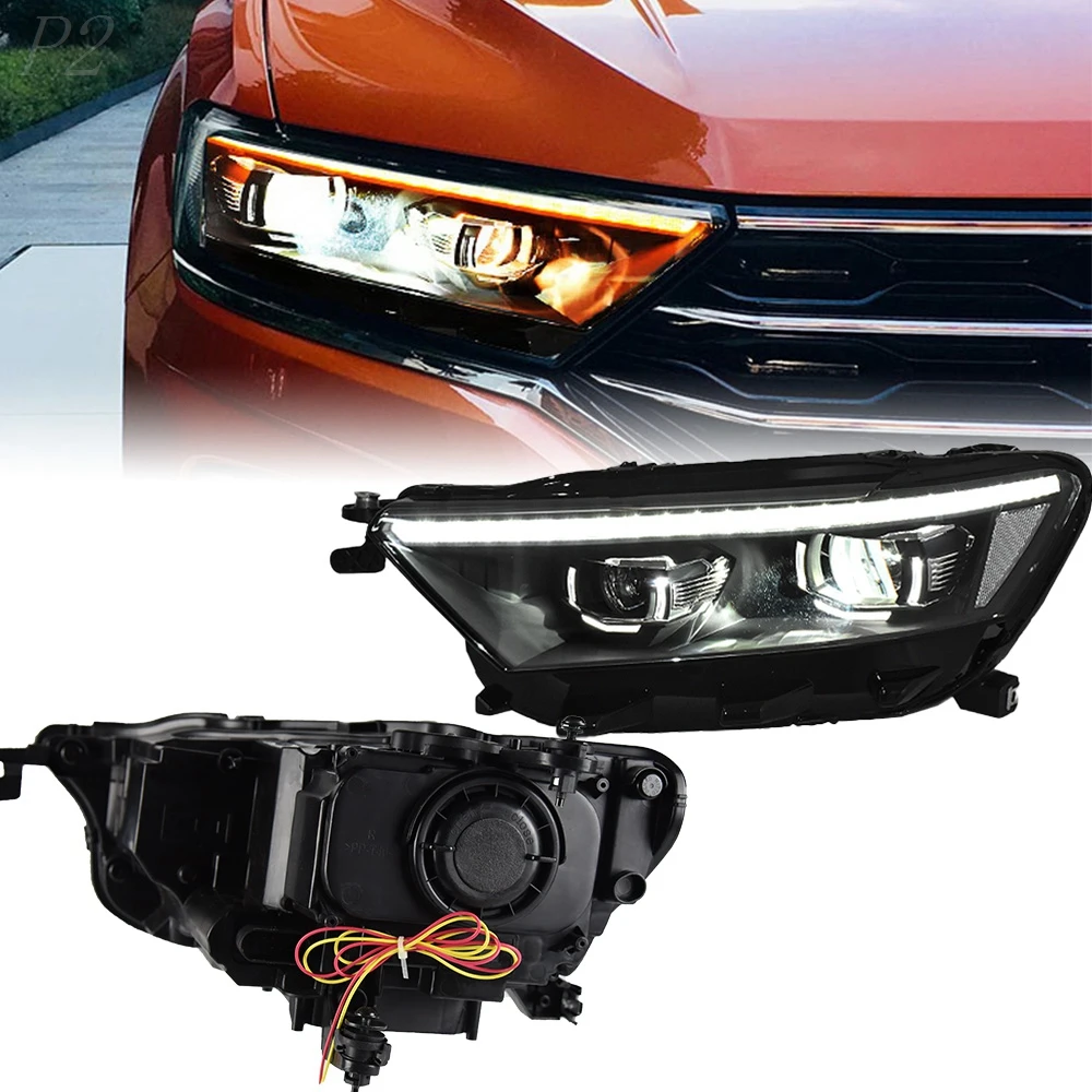 Headlight For VW T-ROC 2018-2020 TROC Car автомобильные товары LED DRL Hella 5 Xenon Lens Hid H7 Kluger T ROC Car Accessories