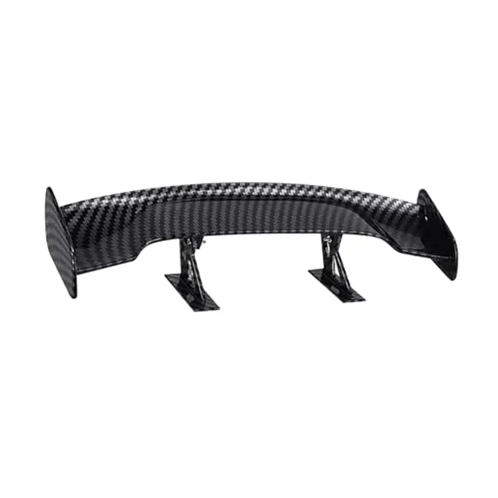 Auto Parts Car Spoiler Wing Visual Interest Fading Resistance Carbon Fiber Pattern Lightweight ABS Replacement