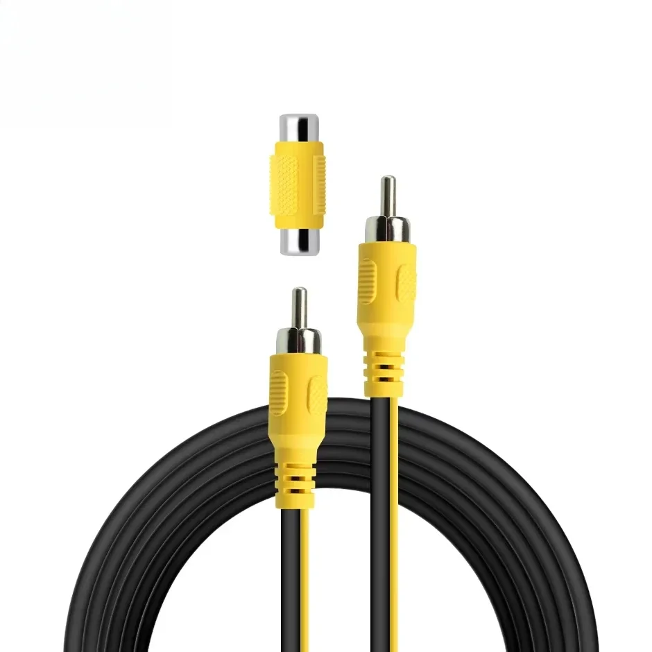 Ownice Upgraded Double-Shielded RCA Video Cable for Monitor and Backup Rear View Camera Connection 6m 10m 15m 20m AV Extension