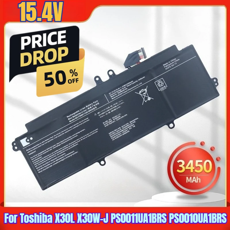 

15.4V 3450mAh Laptop Battery for Toshiba X30L X30W-J PS0011UA1BRS PS0010UA1BRS