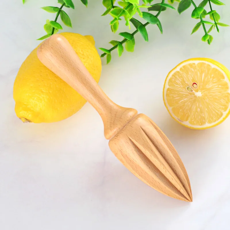 Wood Citrus Reamer, Handmade Lemon Juicer Made of European Hardwood,  Portable Lemon Squeezer Kitchen Gadget