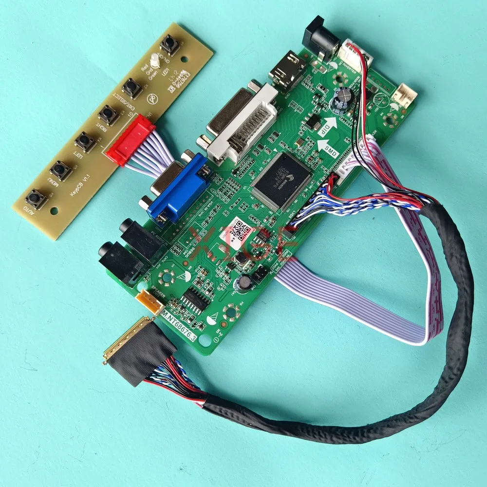 

DIY Kit Controller Driver Board For N101BGE-L21/L31 HT101HD1-100 1366x768 HDMI-Compatible DVI VGA LVDS 40Pin Laptop Matrix 10.1"