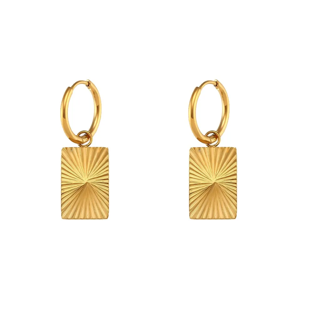 Women's 18K Gold Plated Waterproof Necklace Earring Set