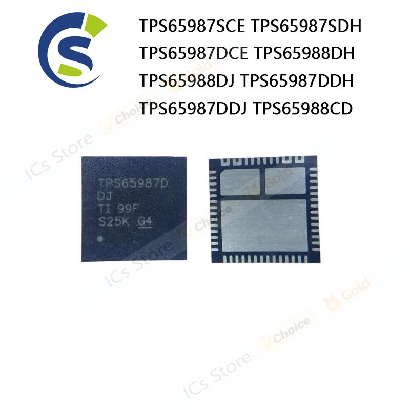 شرائح TPS65987SCE TPS65987SDH TPS65987DCE TPS65988DH TPS65988DJ tps65987dddj TPS65988CD ، جديدة ، 1