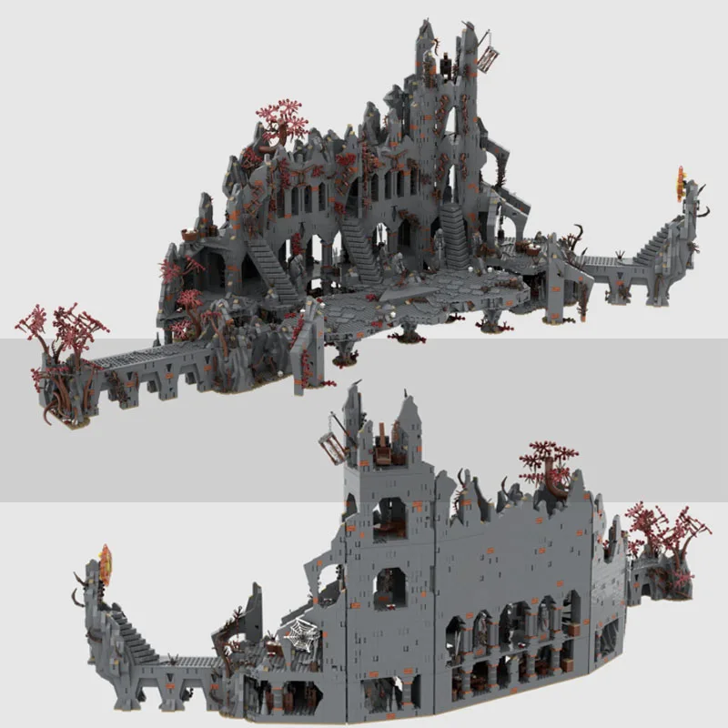 

Пользовательские 11441, детали, вид на улицу, UCS Dol-Guldur, средневековая модель замка, MOC, техническая сборка своими руками, архитектура, игрушка, праздничные подарки