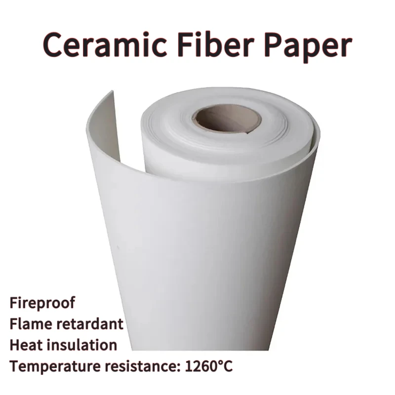 Ceramic Fiber Paper, 1250℃ High Temp Insulation Fireproof Class A Aluminum Silicate Paper Sealing Gasket