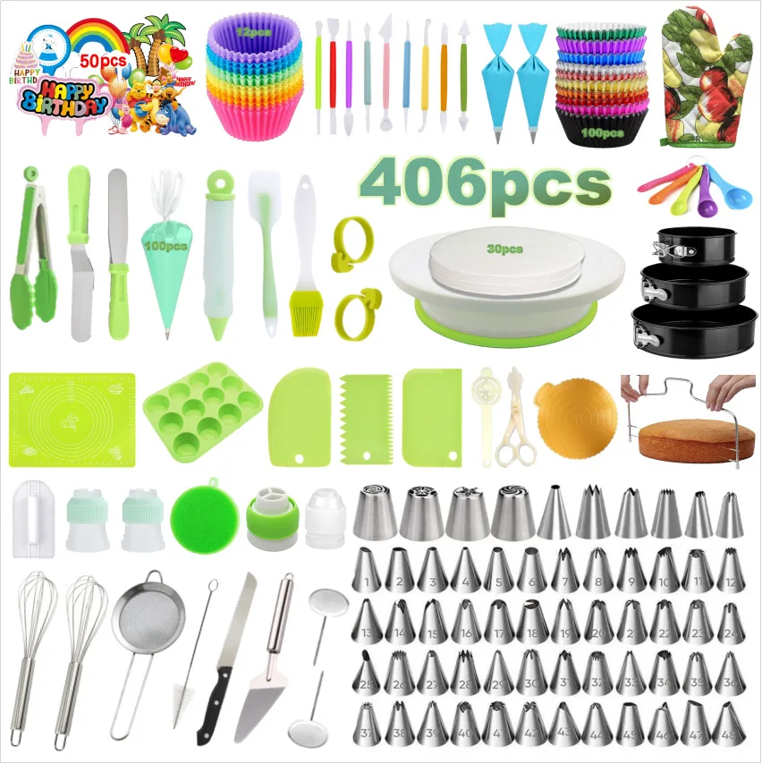 Complete Cake Baking Set Bakery Tools for Beginner Adults Baking sheets bakeware sets baking tools set