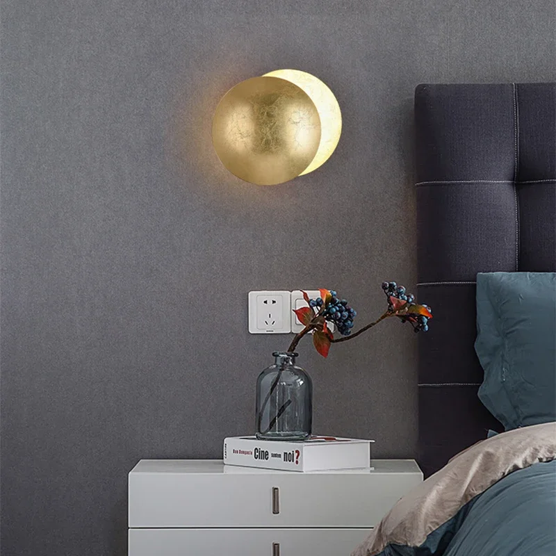 Moderne Led Gangpad Wandlamp Voor Slaapkamer Bed Woonkamer Kamer Trap Gang Eclips Schans Home Decor Verlichtingsarmatuur Glans