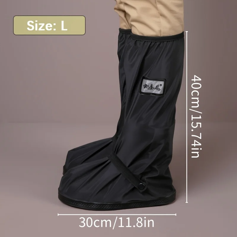 1 Pair Motorcycle Scooter Dirt Bike Rain Shoes Cover Non-Slip Boot Covers Unisex Bicycle Shoes Protectors For Rainy Snowy Day image 5
