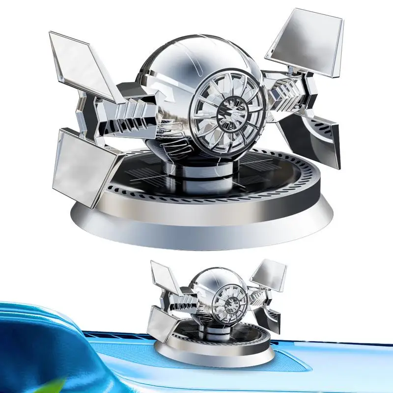 Car Solar Aromatherapy Solar Powered Mecha Design Car Scent Diffuser Car Air Freshener Accessories Unique 360 Degree Rotation