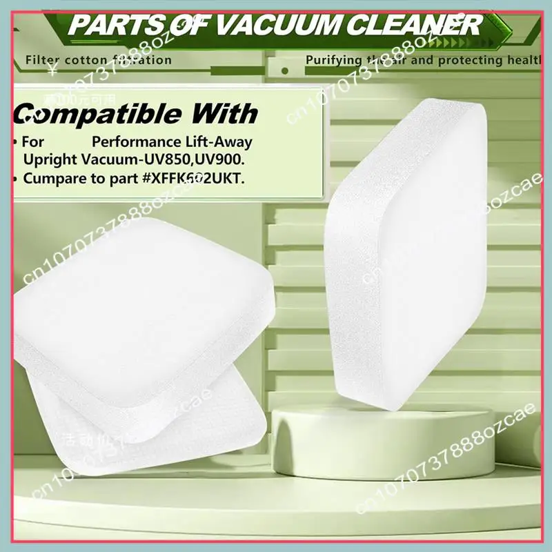 استبدال مرشحات A26P للمكنسة المستقيمة Shark UV850 UV900 Duoclean مقارنة بالجزء XFFK602UKT