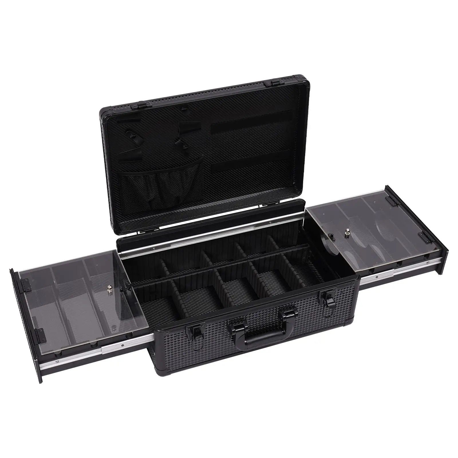 

Professional Cosmetic Bag, Portable Barber/Make-Up Tool Organizer Case, Clipper Suitcase for Travel Cosmetologist/Barber, Fashio