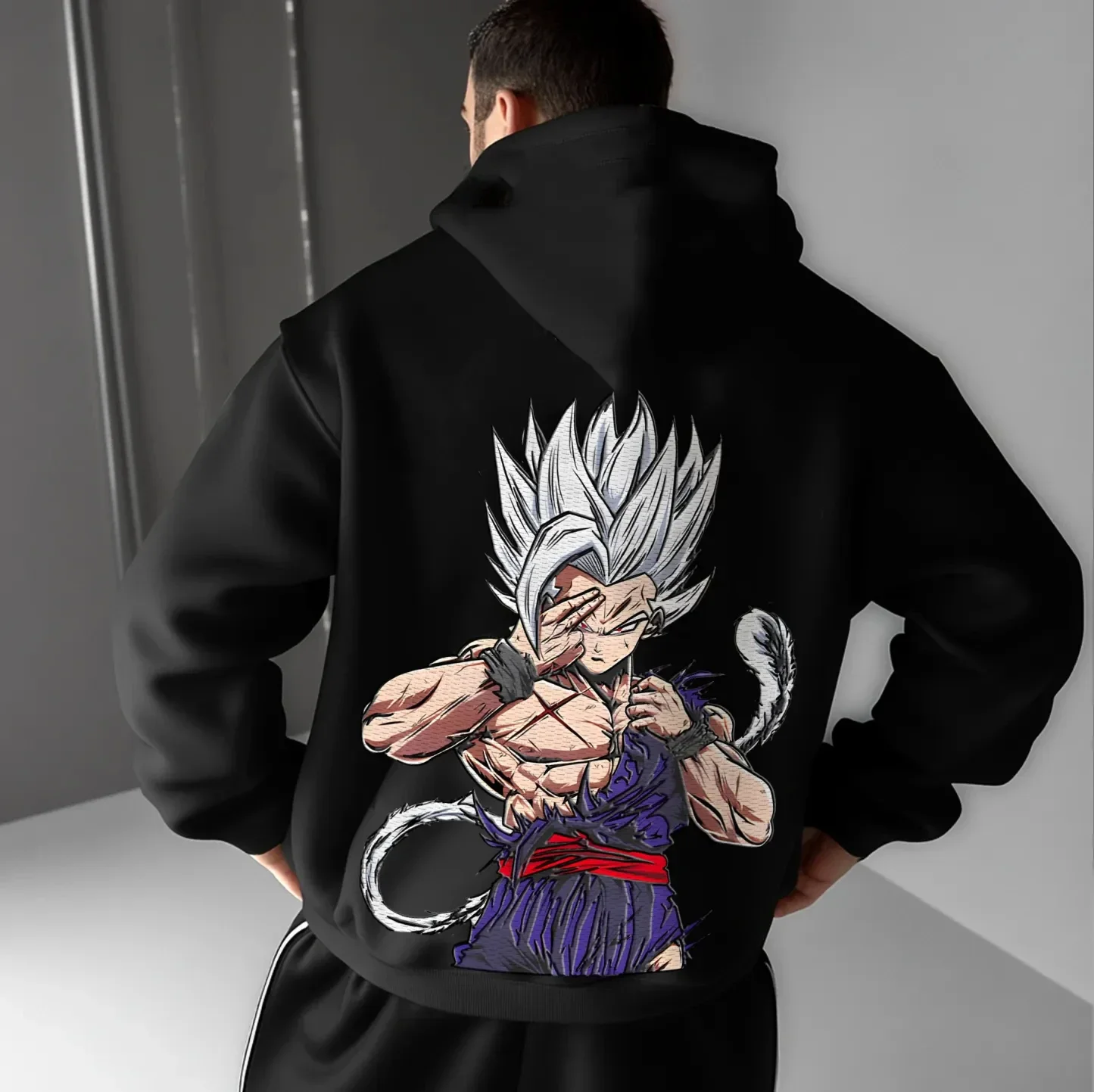 

Мужской и женский Dragon Ball Animation Harajuku Street, хлопковый осенне-зимний изоляционный свитер с капюшоном, большой повседневный свободный комфортный свитер